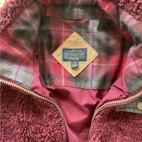 Fuzzy Pendleton Jacket - Picture 2 of 3